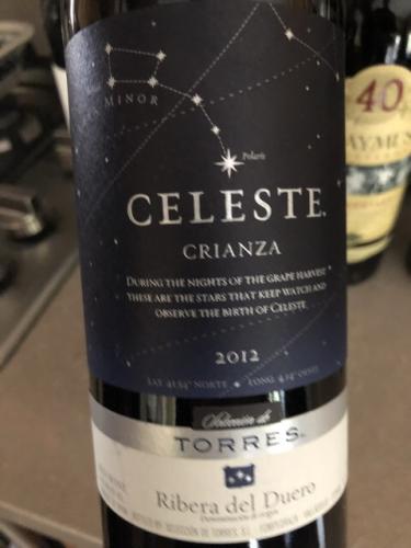 Torres - Celeste Crianza - 2012