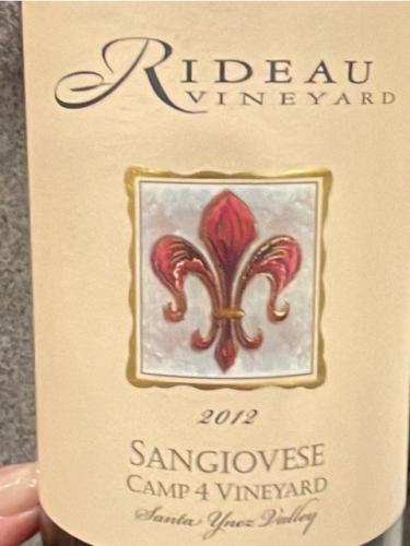 Rideau - Camp 4 Vineyard Sangiovese - 2012