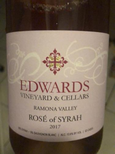 Edwards Vineyard &amp; Cellars - Rosé of Syrah - 2017